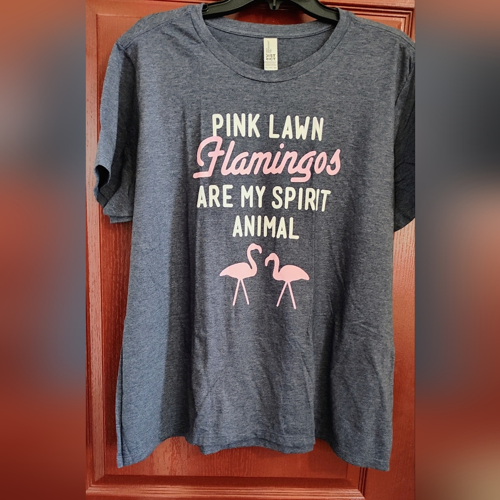 NWOT Flamingo/Spirit Animal Short-Sleeved Tee, Size Women's 3X #118